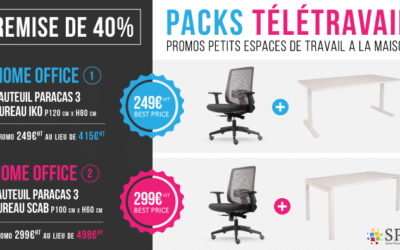 Promo Home Office spéciale Télétravail -40% de réduction